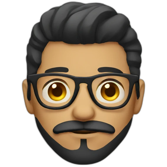Hipster mexican guy emoji