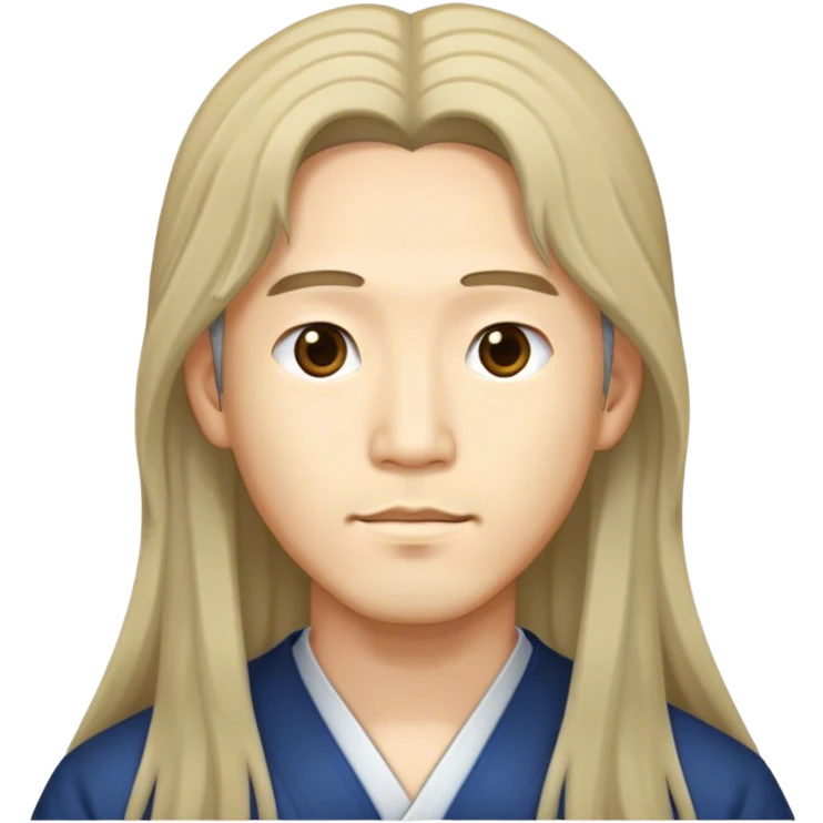 장발 한국 남자 emoji