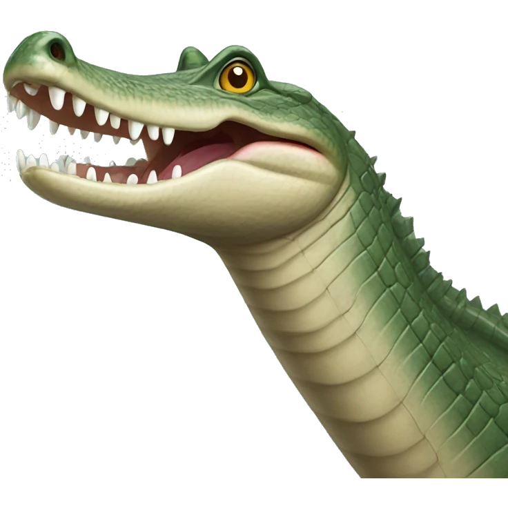 Indian Gharial with very long mouth emoji