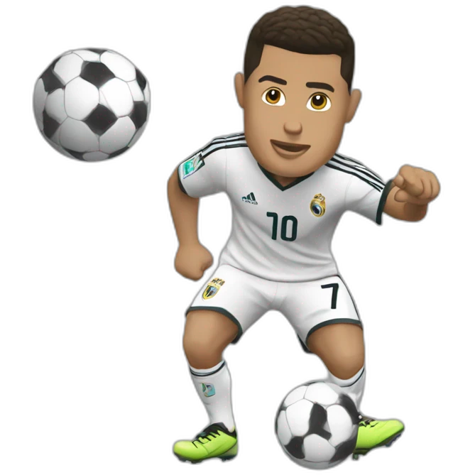 Ronaldo doing the siu emoji