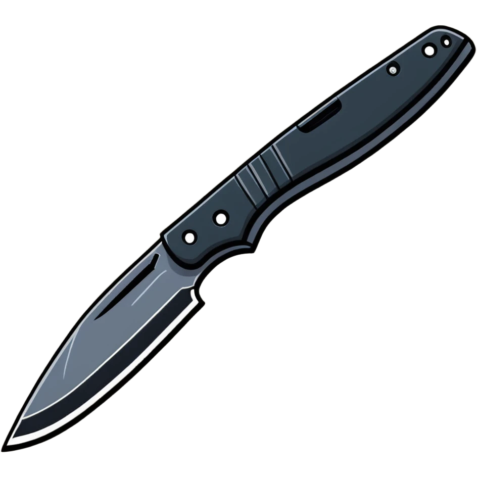 tactical knife with serrated edge emoji