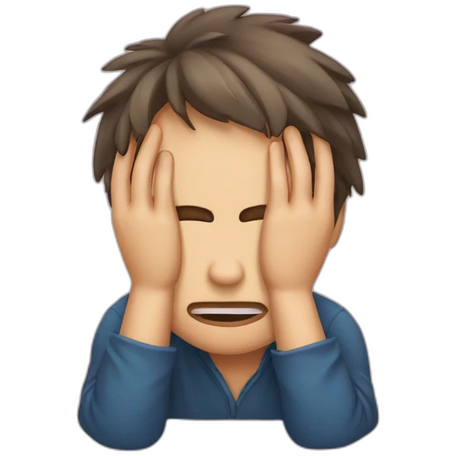 Face palm emoji