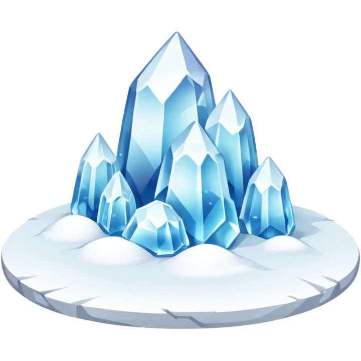 Snow on the ground flat emoji