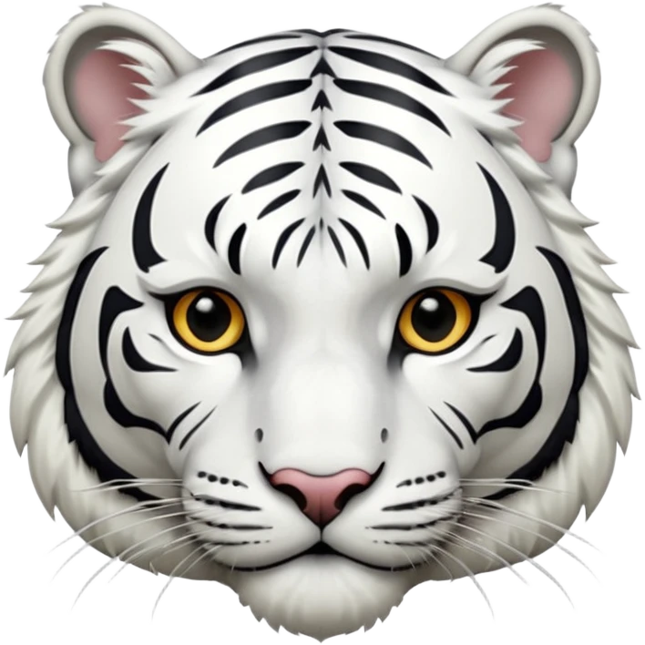 White tiger emoji