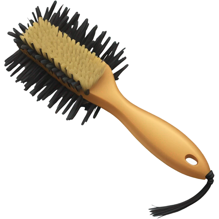 cat hair brush\ emoji