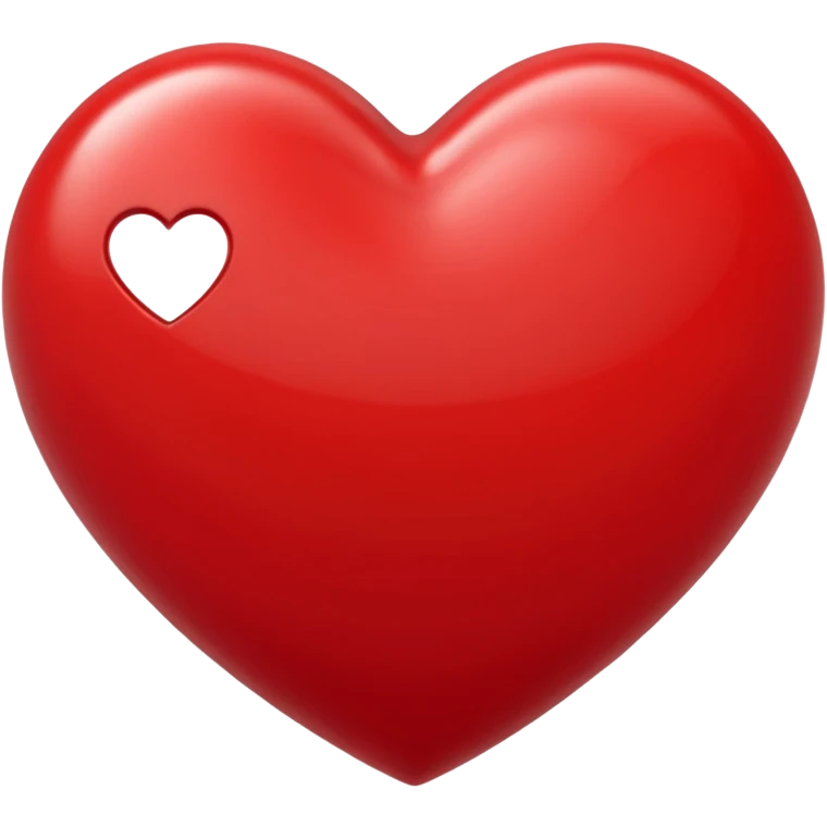 heart with a 3D embossed look emoji