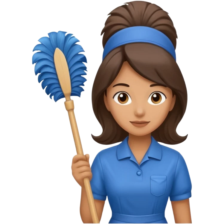 Detective Interviews suspect cleaning Lady emoji