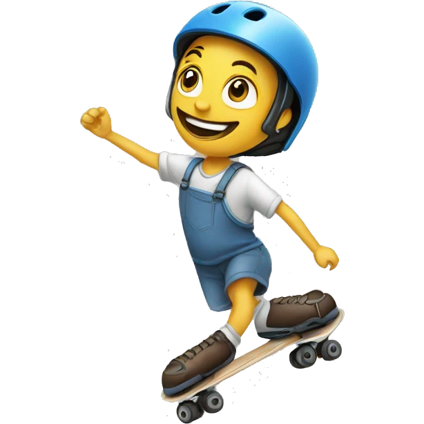 Patinaje artístico 4 ruedas emoji