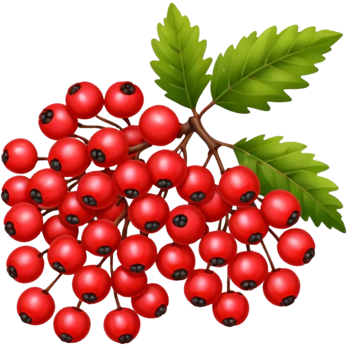rowan/mountain ash berries, simple emoji