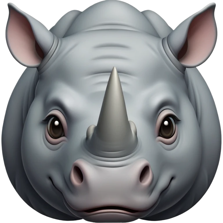 Rhinoceros face emoji