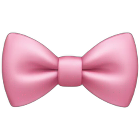 Pink bow tie emoji