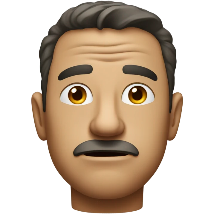 Guy with a stank face emoji