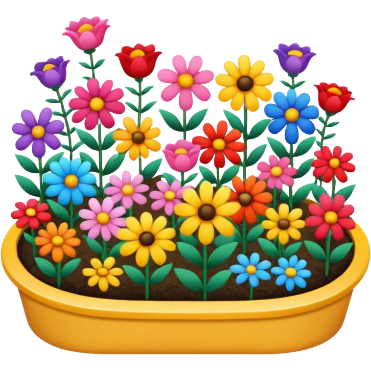 flower bed emoji