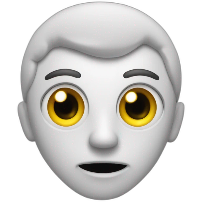 Fantôme avec des yeux en cœur emoji