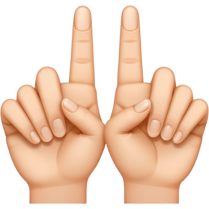 Two index fingers together emoji