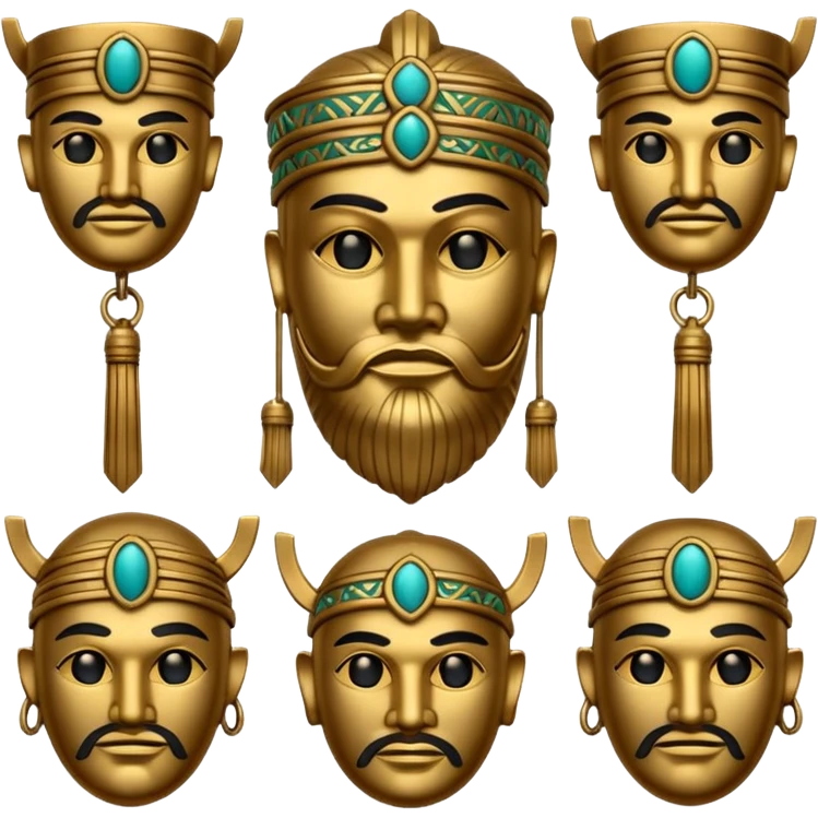sanxingdui bronze man emoji set emoji