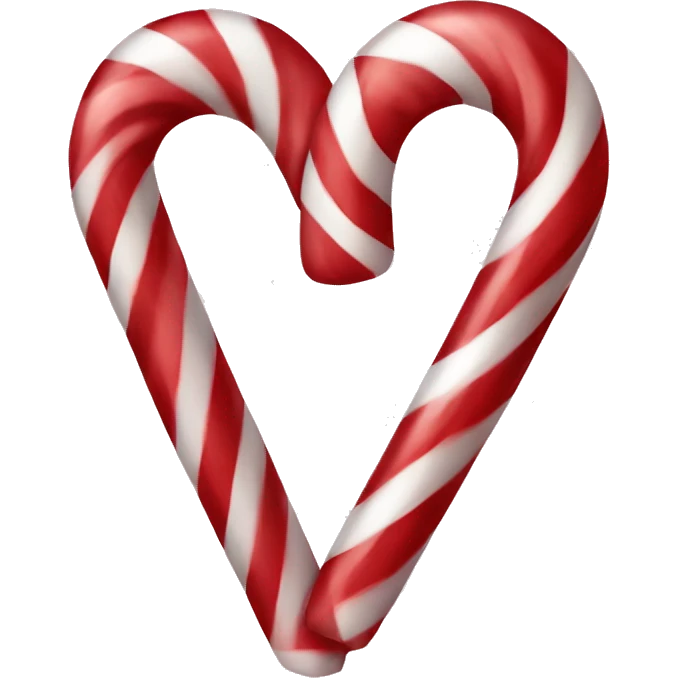 Candy cane heart emoji