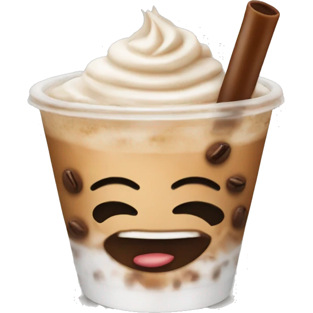 coquette iced coffee  emoji
