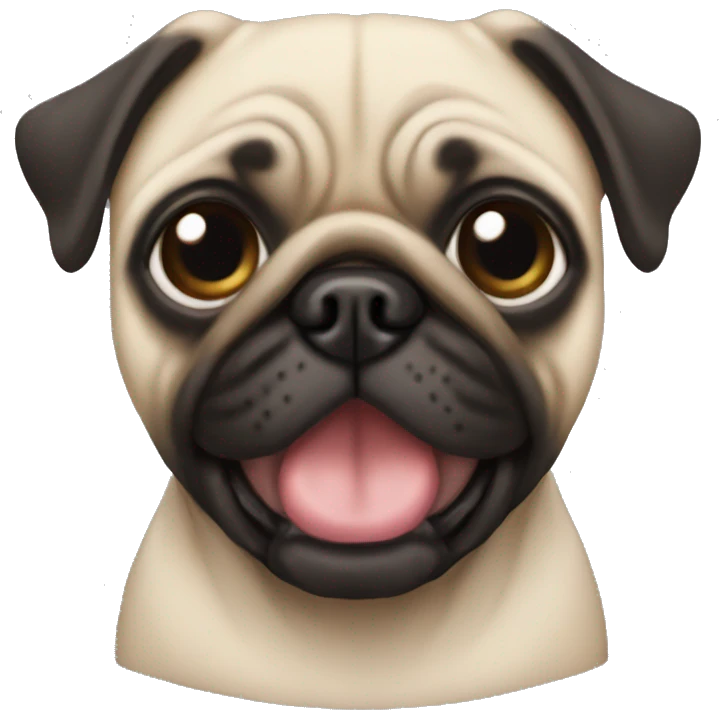 Female pug emoji