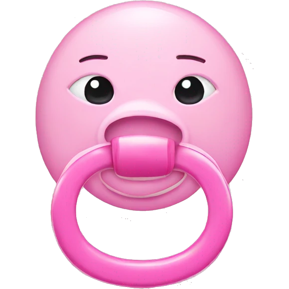 pink pacifier  emoji