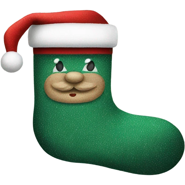 Santa sock emoji