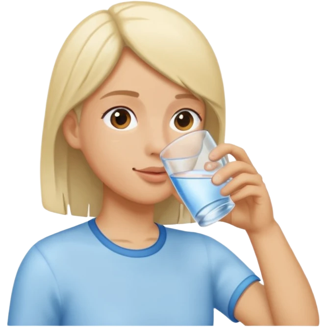 PERSON DRINKING WATER emoji