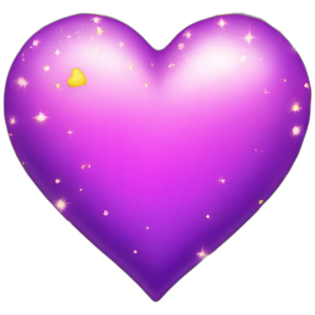 pink-and-purple-heart-with-yellow-sparkles emoji