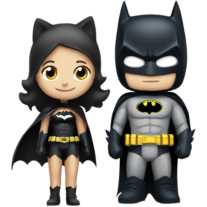 Batman and hello kitty emoji