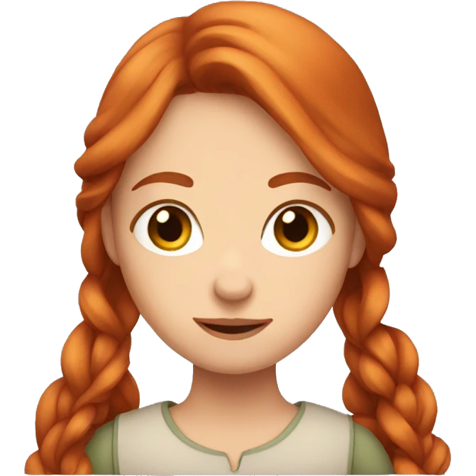 Fille rousse  emoji