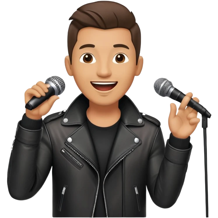 Happy Rock Pop Music Male Singer in his 30s emoji