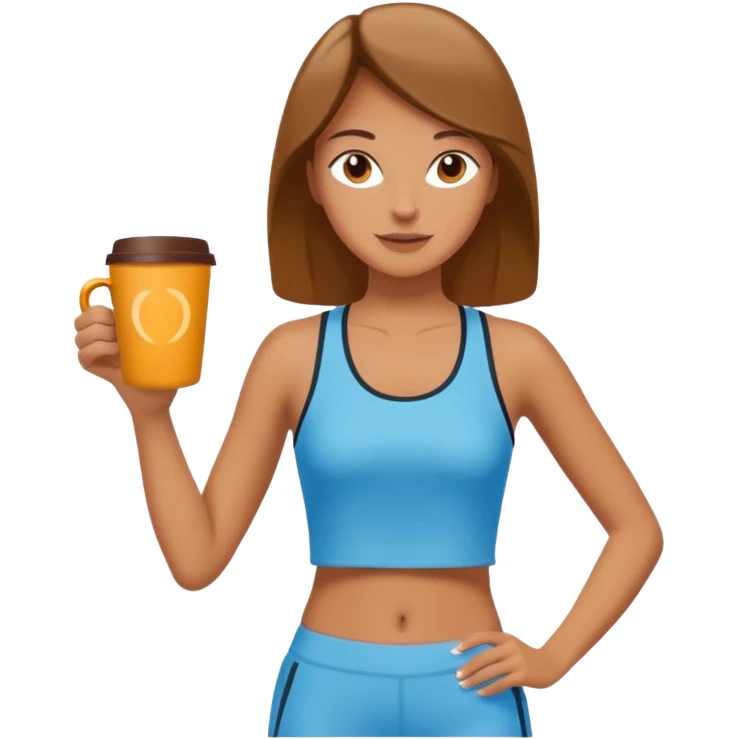 Morning Coffee Runner bwoman  emoji