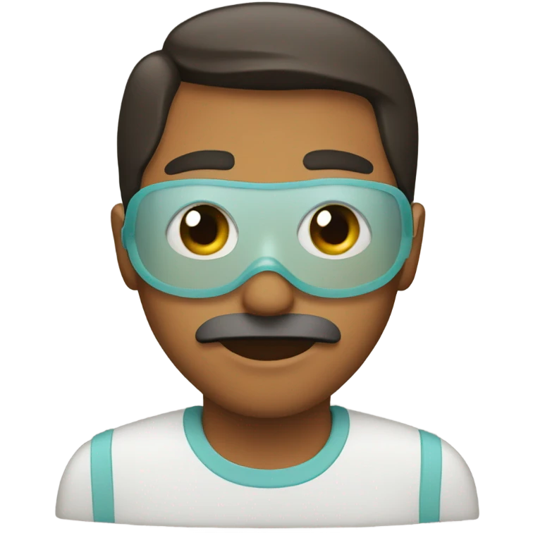 A father with  mask emoji