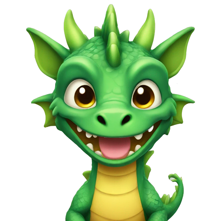 Cute cool Dragon  emoji