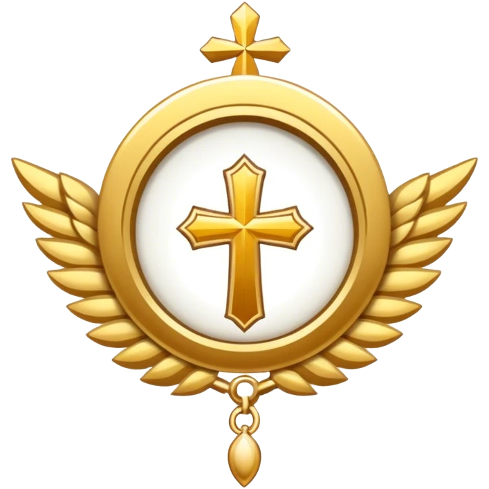 saint emblem holy emoji