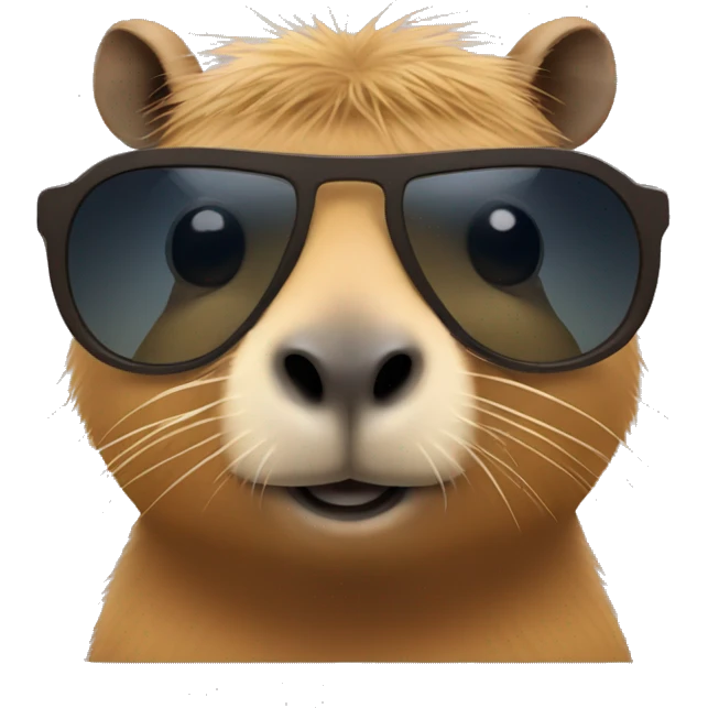 Capybara with sunglasses  emoji