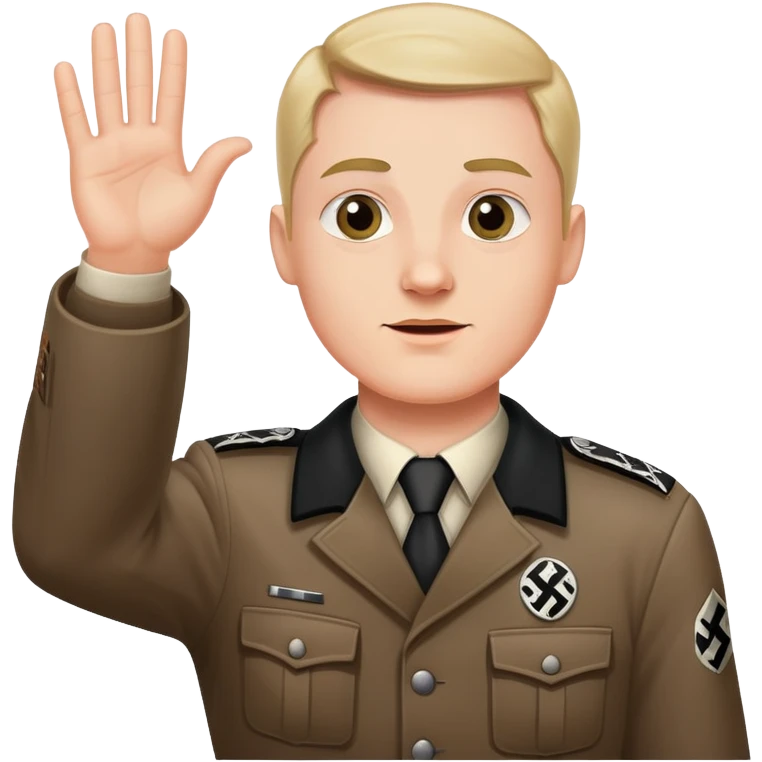 Create a emoji containing Hitler salute . emoji