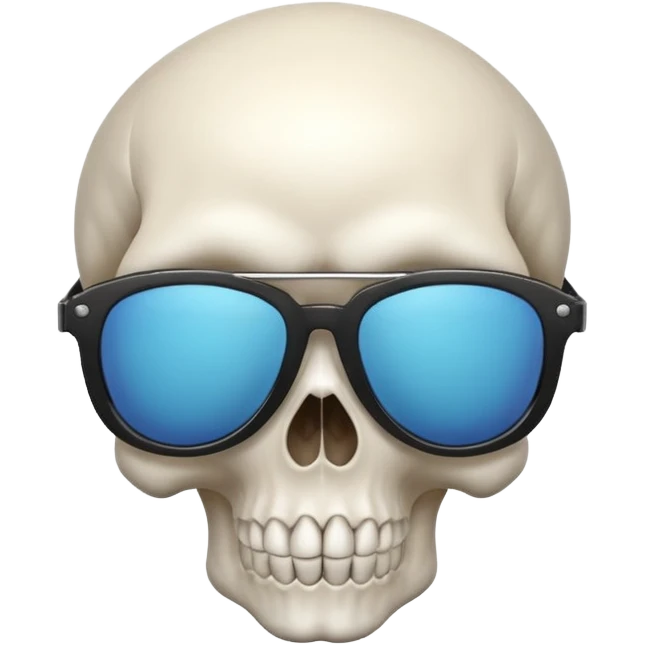 Skull with shades emoji
