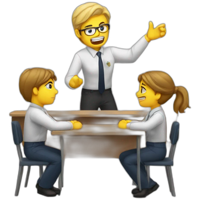 teacher punishing students emoji