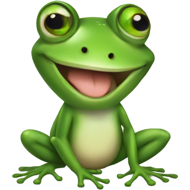 Frog happy new year emoji