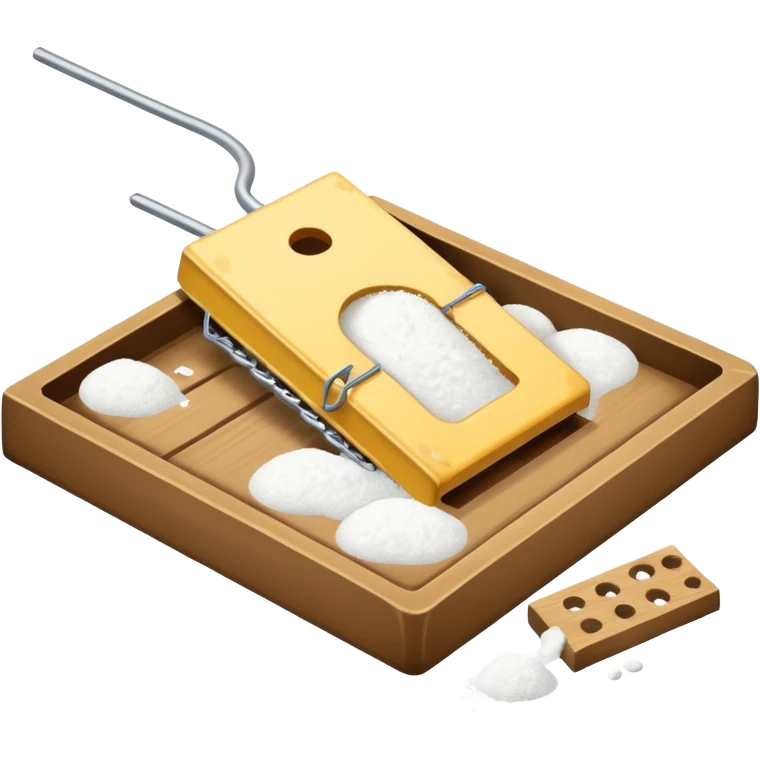 mouse trap filled with cocaine  emoji