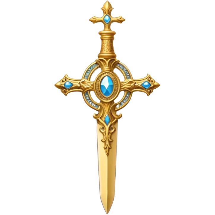Holy gold dagger of Jesus Christ emoji