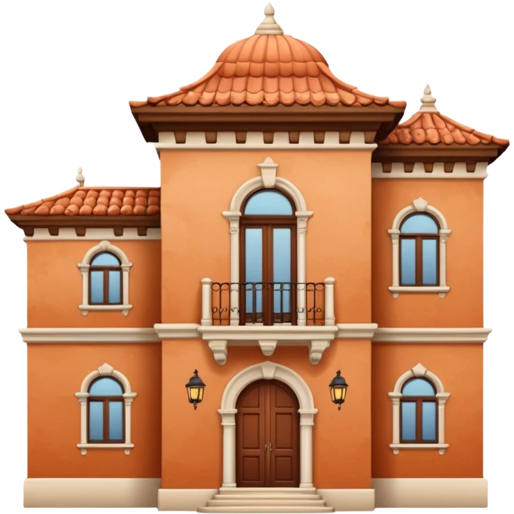 house with spanish architecture emoji