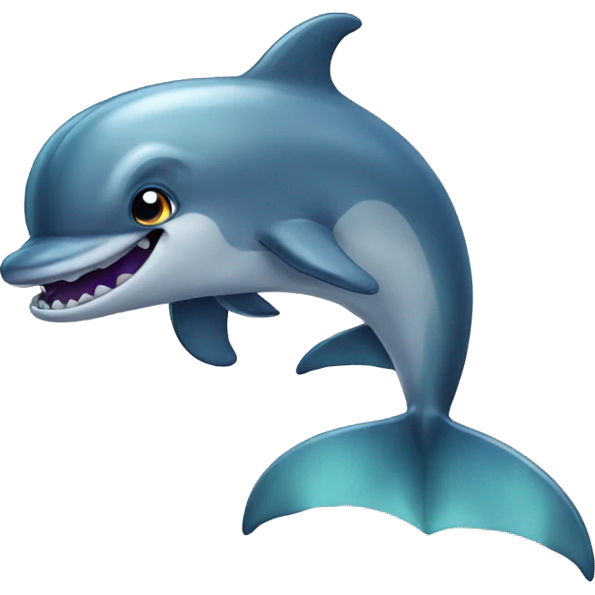 Spooky dolphin  emoji