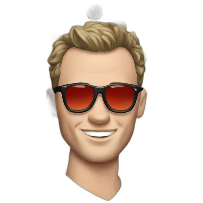 Jonathan Toews as beach bum emoji