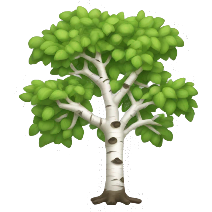 birch tree emoji