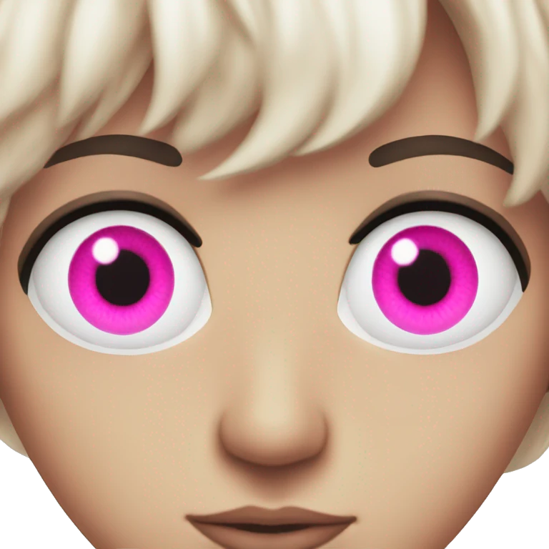 Pink eyes emoji