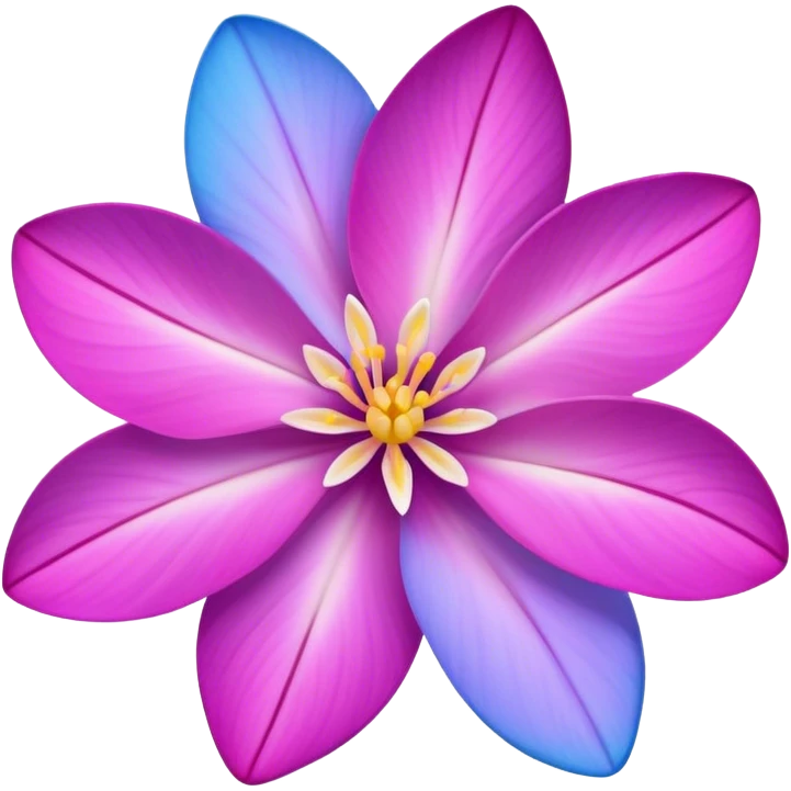 Jasmin flower pink lila blue emoji