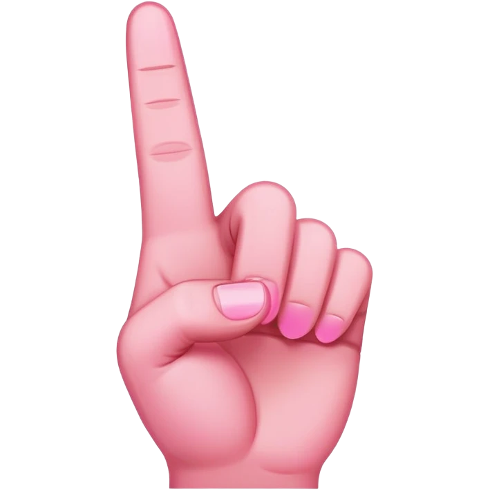 pink middle finger emoji