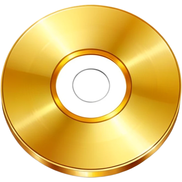 golden CD disk emoji