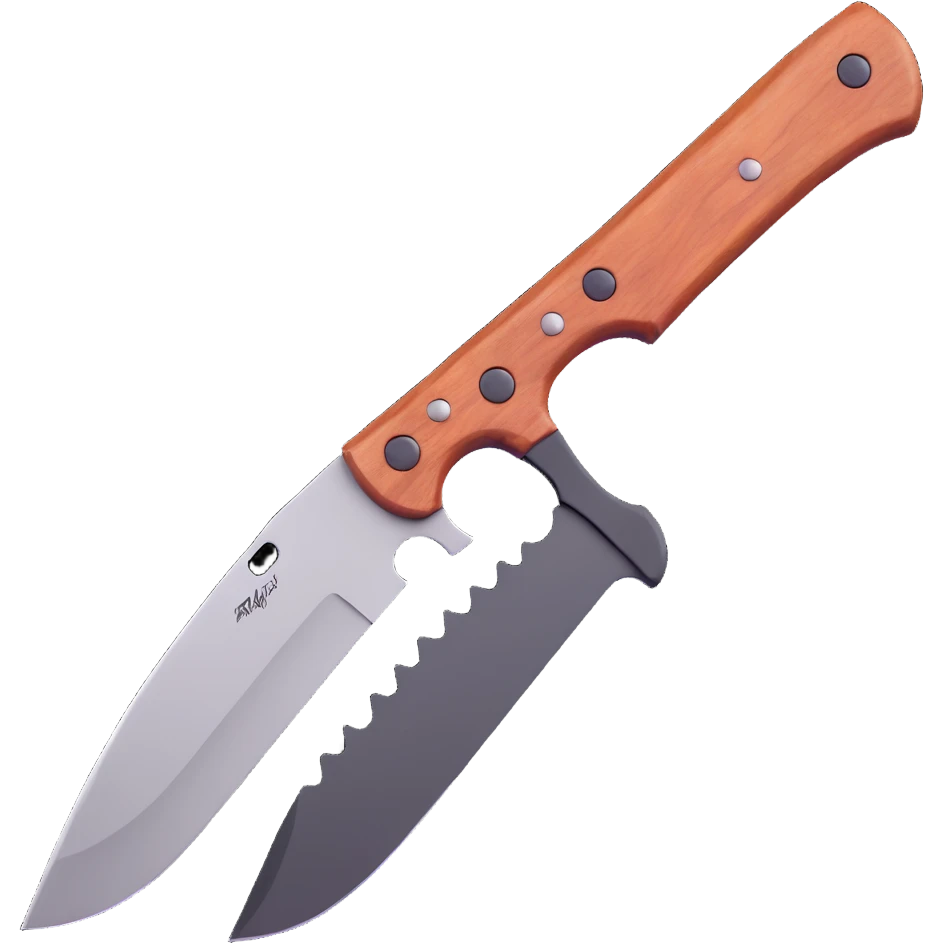 combat bushcraft knife emoji